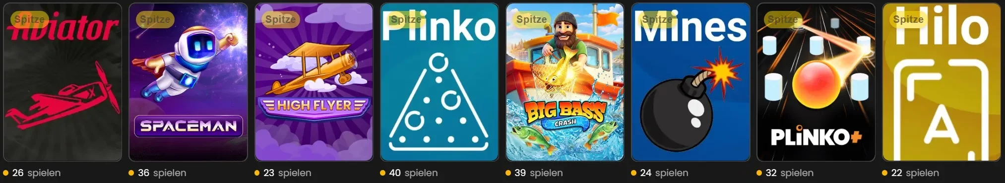 Instant Games und Crash-Spiele