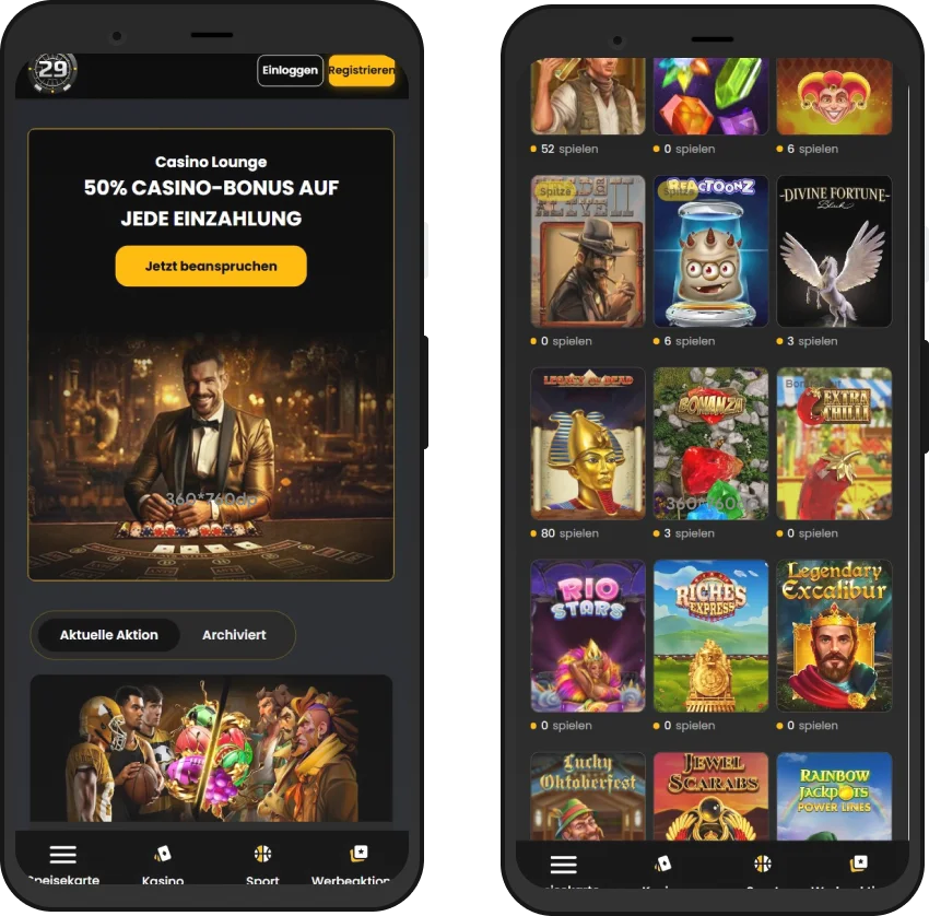 29Black für unterwegs am Smartphone